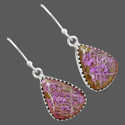 Natural Purpurite - South Africa Earrings E-1113 SDE87475