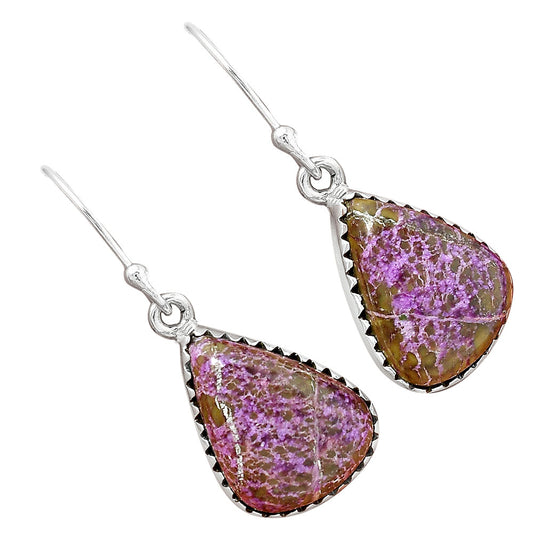 Natural Purpurite - South Africa Earrings E-1113 SDE87475