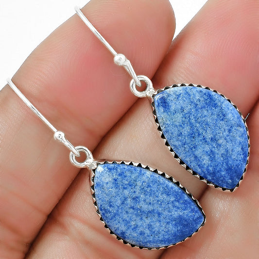Natural Dumortierite Quartz Earrings E-1113 SDE87484