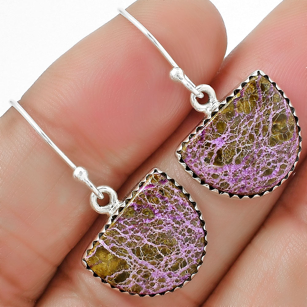 Natural Purpurite - South Africa Earrings E-1113 SDE87486