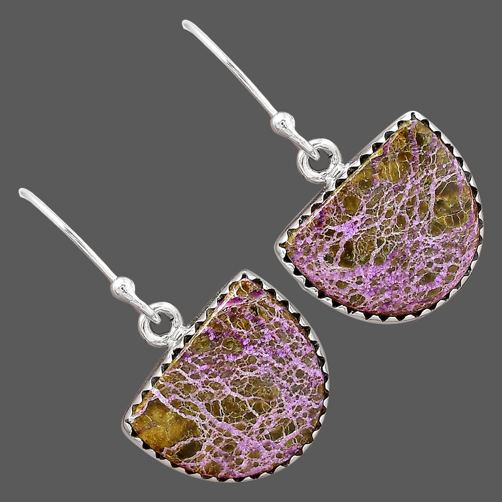 Natural Purpurite - South Africa Earrings E-1113 SDE87486