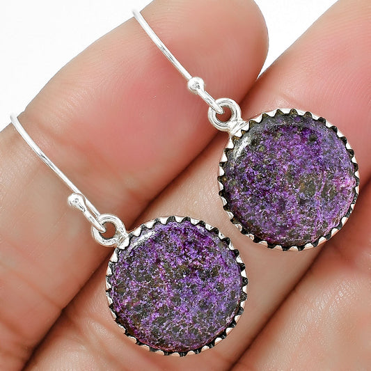 Natural Purpurite - South Africa Earrings E-1113 SDE87505