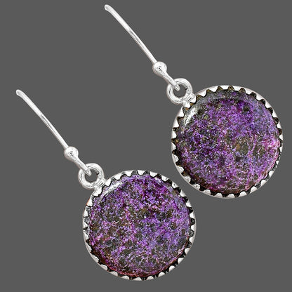 Natural Purpurite - South Africa Earrings E-1113 SDE87505