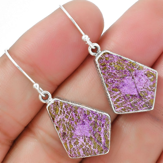 Natural Purpurite - South Africa Earrings E-1001 SDE87522