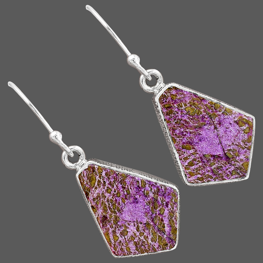 Natural Purpurite - South Africa Earrings E-1001 SDE87522