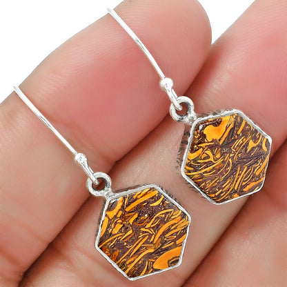 Coquina Fossil Jasper - India Earrings E-1001 SDE87524