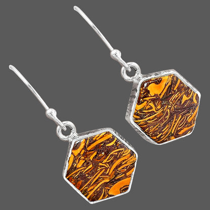 Coquina Fossil Jasper - India Earrings E-1001 SDE87524