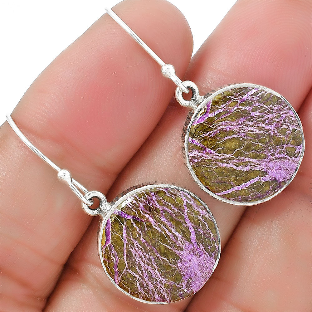 Natural Purpurite - South Africa Earrings E-1001 SDE87530
