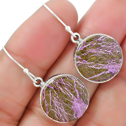 Natural Purpurite - South Africa Earrings E-1001 SDE87530