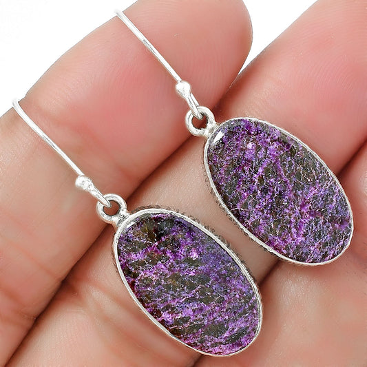 Natural Purpurite - South Africa Earrings E-1001 SDE87535