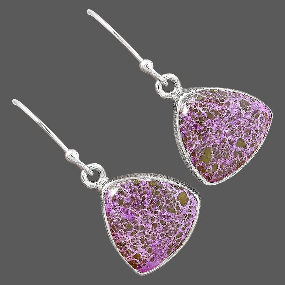 Natural Purpurite - South Africa Earrings E-1001 SDE87537