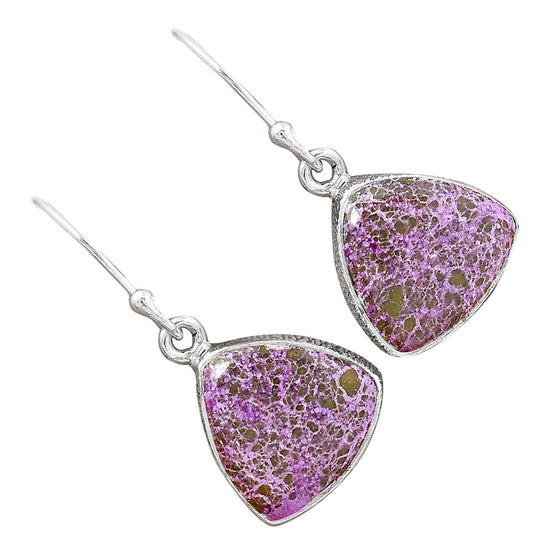 Natural Purpurite - South Africa Earrings E-1001 SDE87537