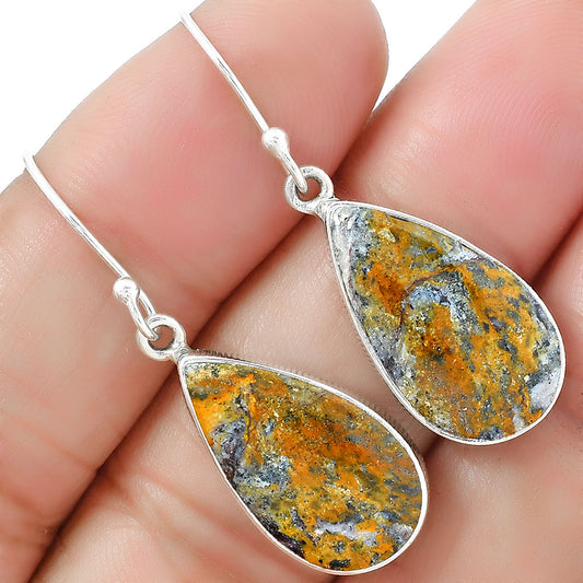 Natural Indian Blanket Jasper Earrings E-1001 SDE87554