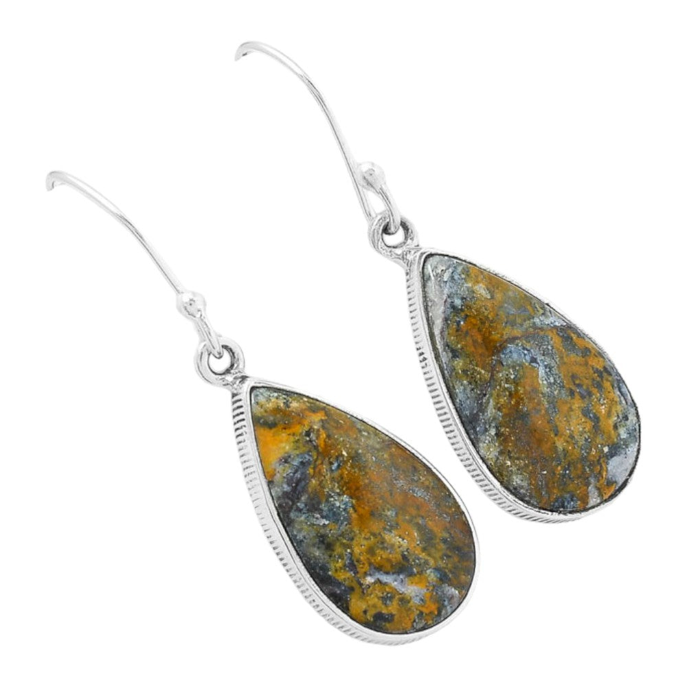 Natural Indian Blanket Jasper Earrings E-1001 SDE87554