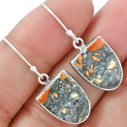 Natural Maligano Jasper - Indonesia Earrings E-1001 SDE87563