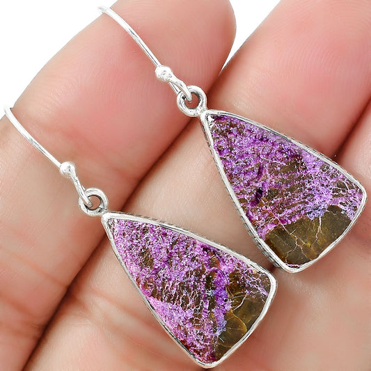 Natural Purpurite - South Africa Earrings E-1001 SDE87570
