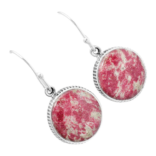 Natural Pink Thulite - Norway Earrings E-1001 SDE87581