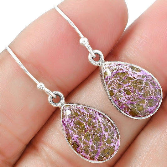 Natural Purpurite - South Africa Earrings E-1001 SDE87582