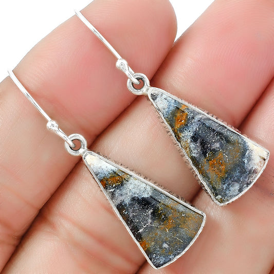 Natural Indian Blanket Jasper Earrings E-1001 SDE87583