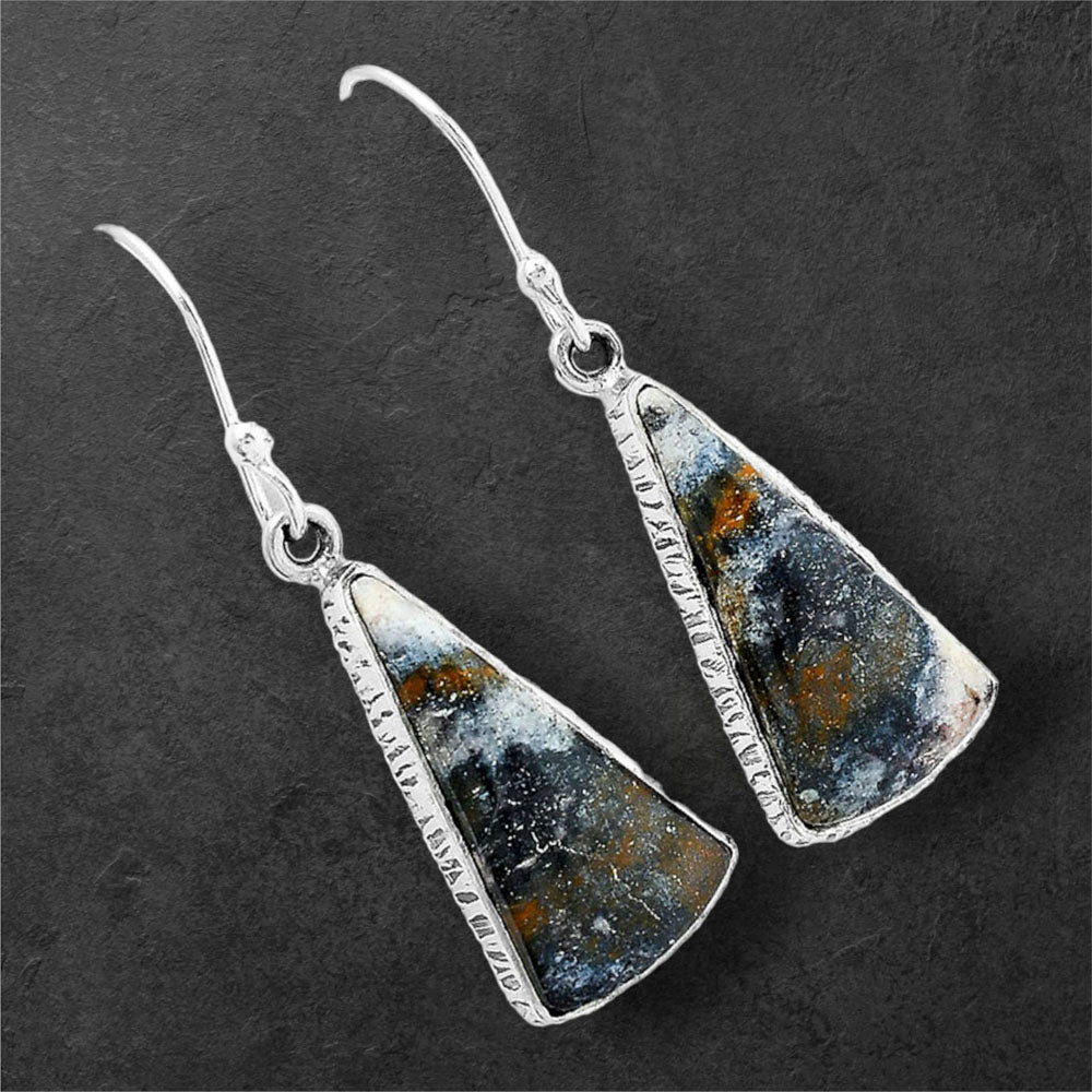 Natural Indian Blanket Jasper Earrings E-1001 SDE87583