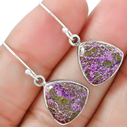 Natural Purpurite - South Africa Earrings E-1001 SDE87594
