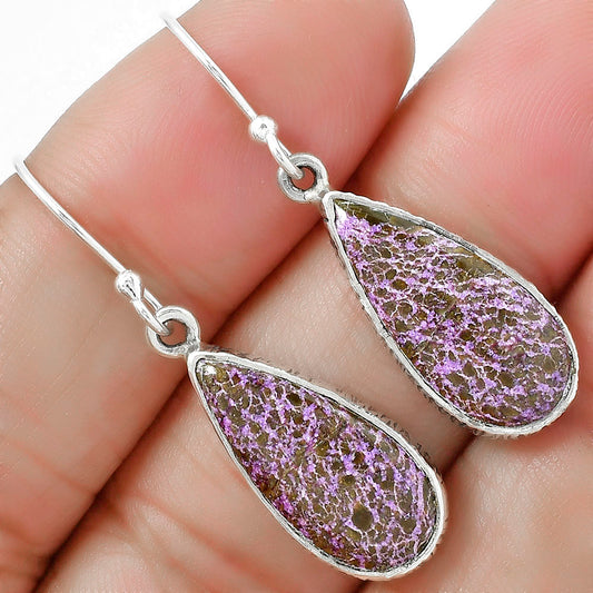 Natural Purpurite - South Africa Earrings E-1001 SDE87598