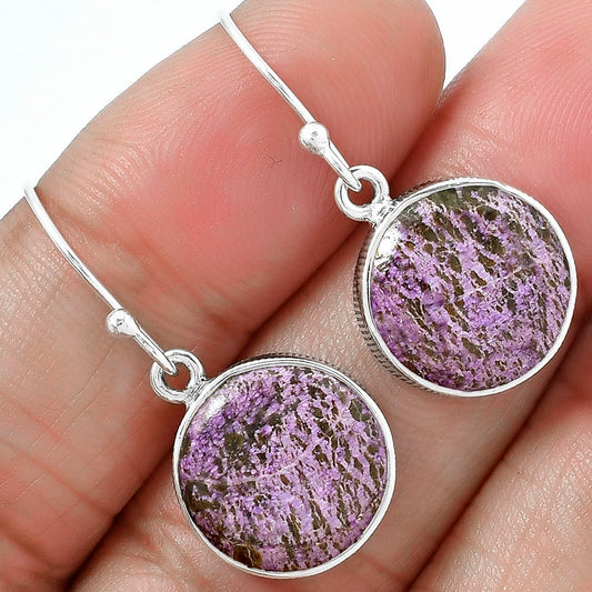 Natural Purpurite - South Africa Earrings E-1001 SDE87599
