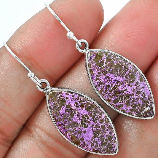 Natural Purpurite - South Africa Earrings E-1001 SDE87604