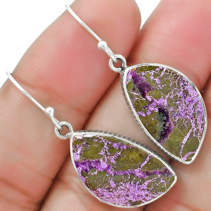 Natural Purpurite - South Africa Earrings E-1001 SDE87615