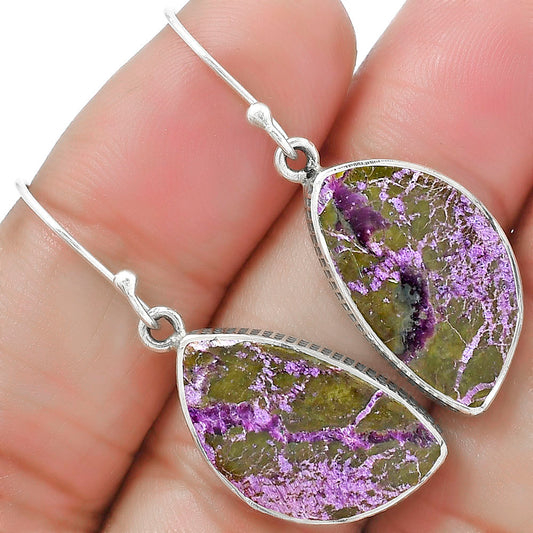 Natural Purpurite - South Africa Earrings E-1001 SDE87615