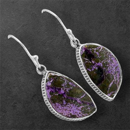 Natural Purpurite - South Africa Earrings E-1001 SDE87615