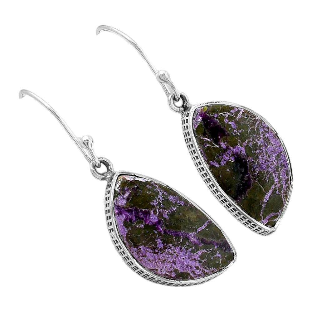 Natural Purpurite - South Africa Earrings E-1001 SDE87615
