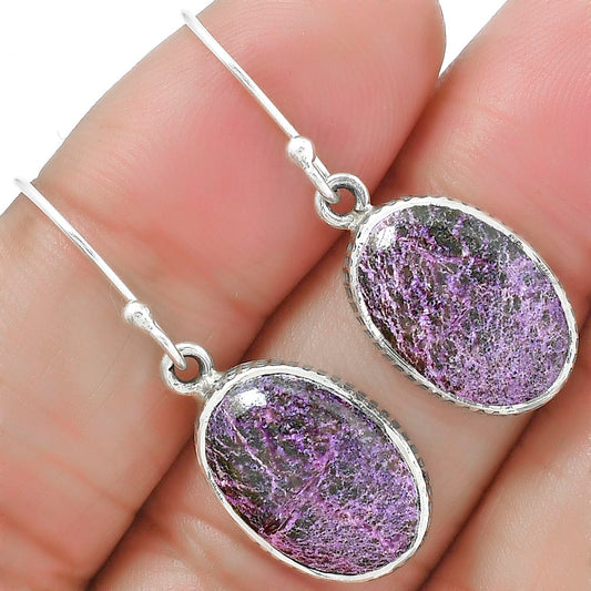 Natural Purpurite - South Africa Earrings E-1001 SDE87617