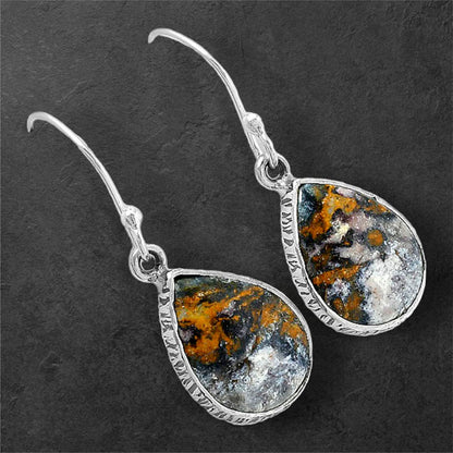 Natural Indian Blanket Jasper Earrings E-1001 SDE87623