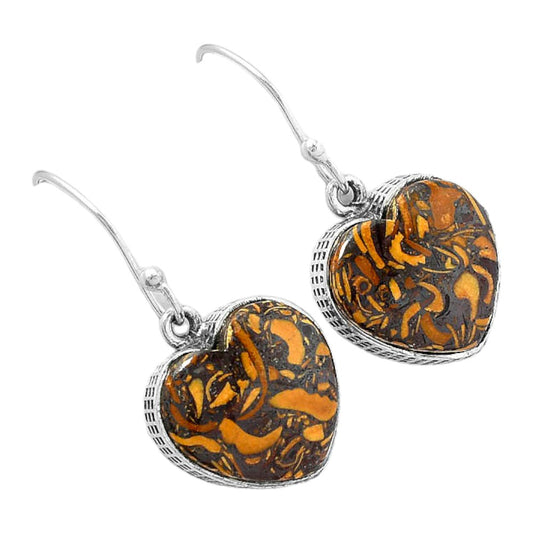 Coquina Fossil Jasper - India Earrings E-1022 SDE87637