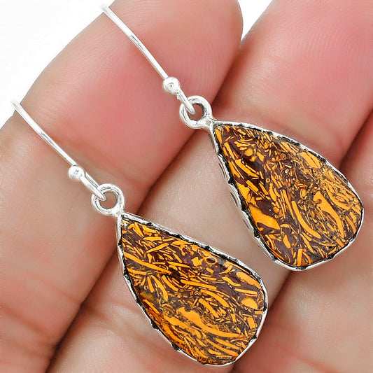Coquina Fossil Jasper - India Earrings E-1113 SDE87642