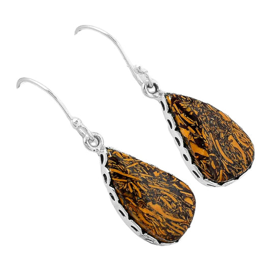 Coquina Fossil Jasper - India Earrings E-1113 SDE87642