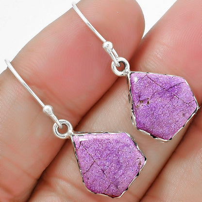 Natural Purpurite - South Africa Earrings E-1113 SDE87643