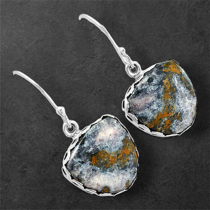 Natural Indian Blanket Jasper Earrings E-1113 SDE87649