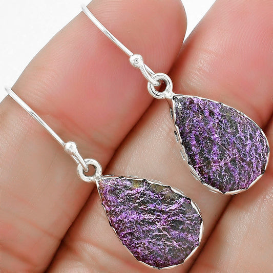 Natural Purpurite - South Africa Earrings E-1113 SDE87650
