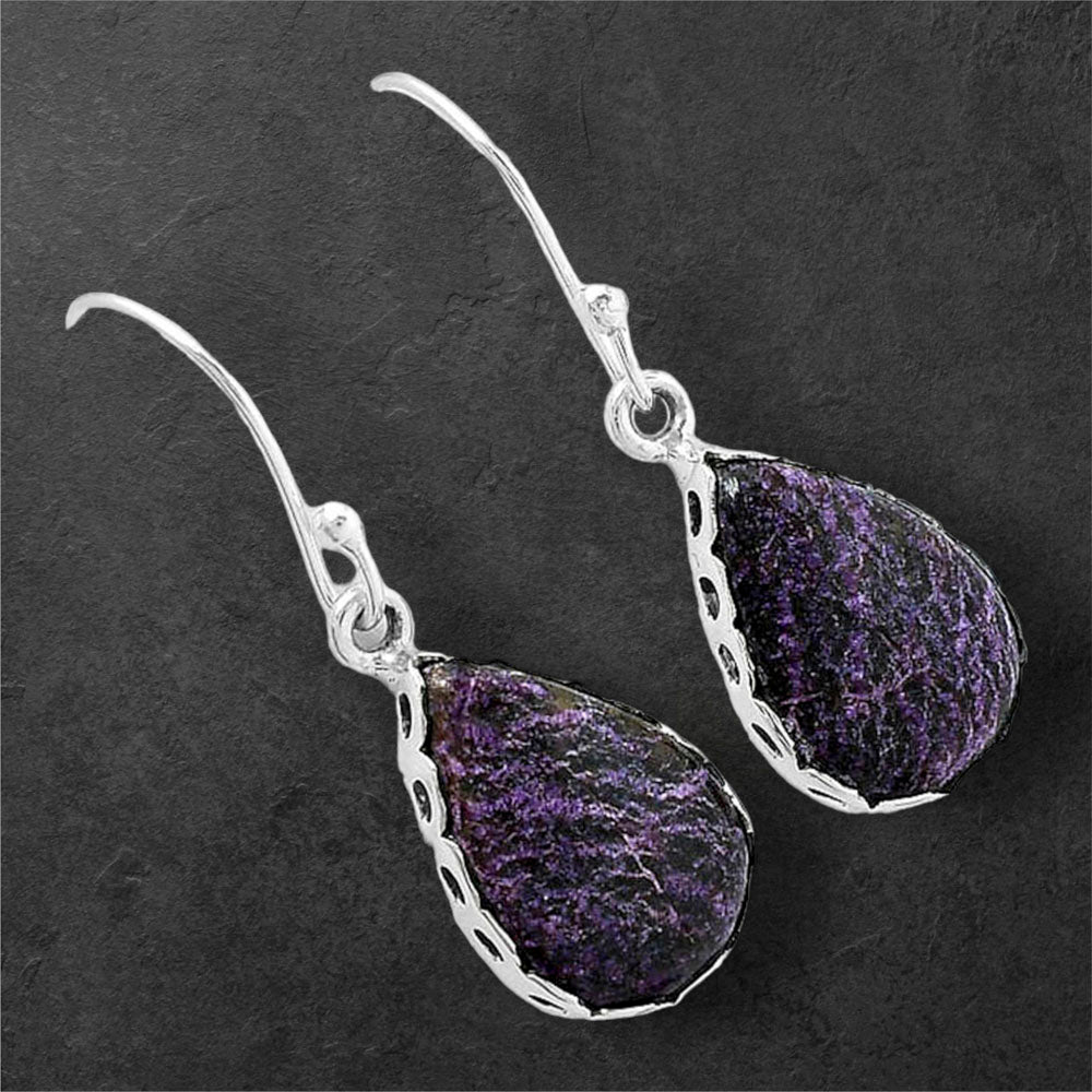 Natural Purpurite - South Africa Earrings E-1113 SDE87650