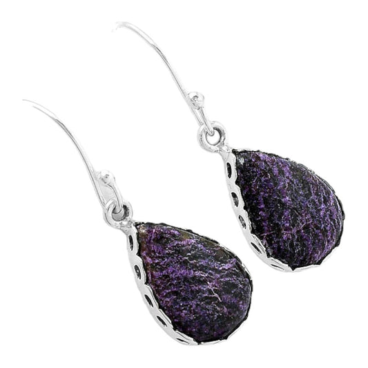 Natural Purpurite - South Africa Earrings E-1113 SDE87650