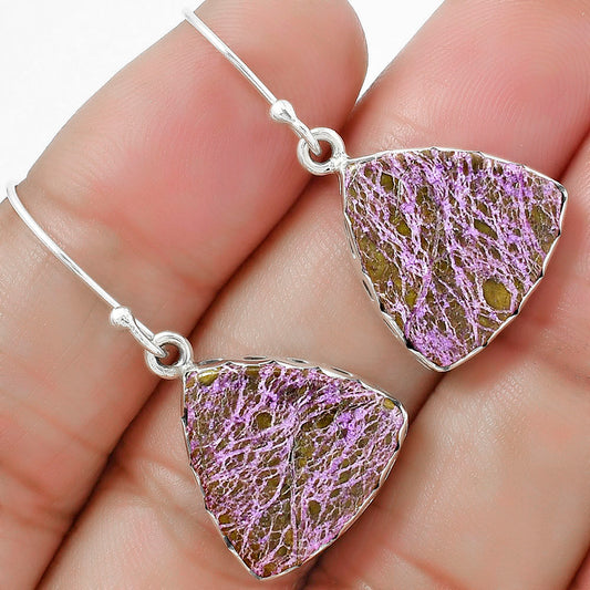 Natural Purpurite - South Africa Earrings E-1113 SDE87654