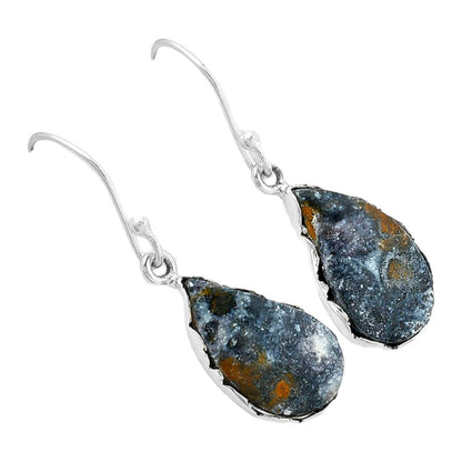 Natural Indian Blanket Jasper Earrings E-1113 SDE87655