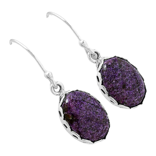 Natural Purpurite - South Africa Earrings E-1113 SDE87658