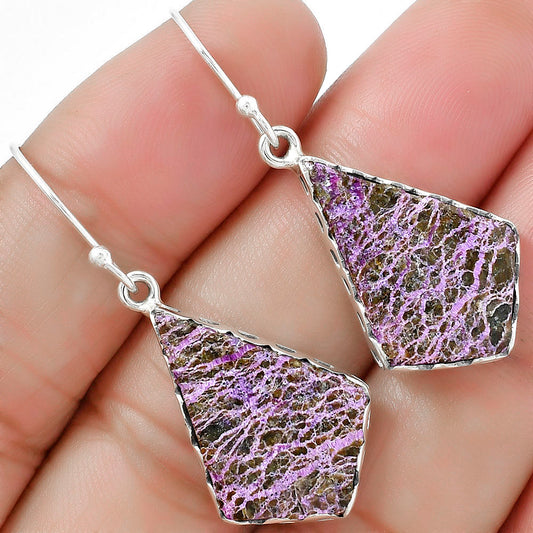 Natural Purpurite - South Africa Earrings E-1113 SDE87659