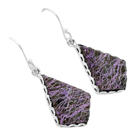 Natural Purpurite - South Africa Earrings E-1113 SDE87659
