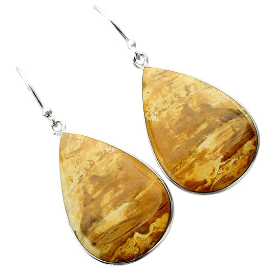 Root Plume Agate Earrings E-1001 SDE87677