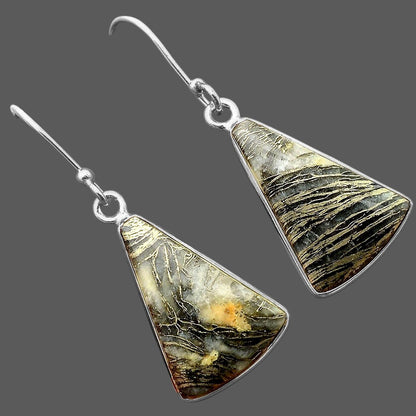 Natural Feder Pyrite Earrings E-1001 SDE87678