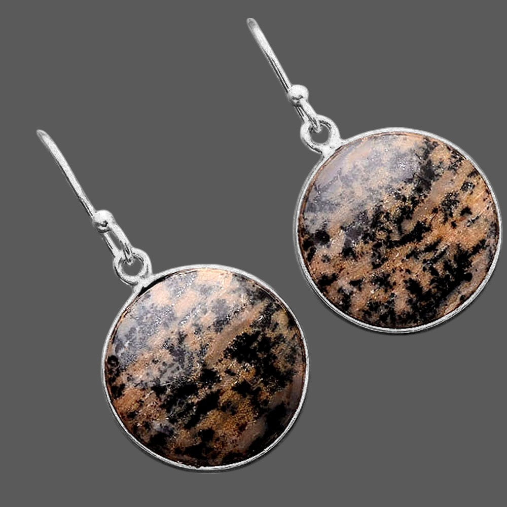 Russian Honey Dendrite Opal Earrings E-1001 SDE87716